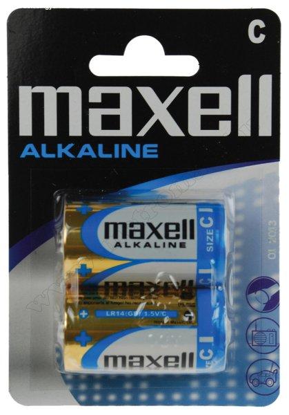 Alkáli 1,5 V-os, baby, C elem MAXELL LR14