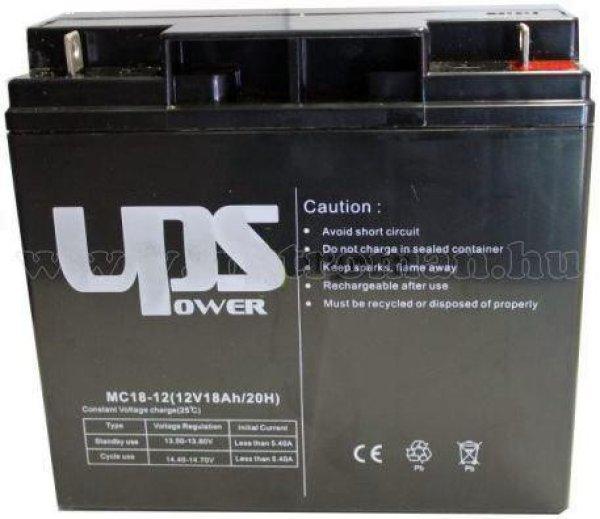 Zselés akkumulátor UPS 12V - 18AH