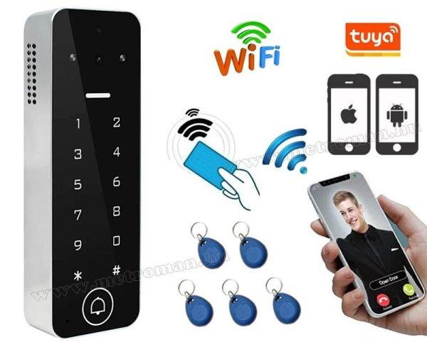 Android, iOS Okos IP Wifi kaputelefon és kártyás beléptető RFID-V4-WIFI
TuyaSmart