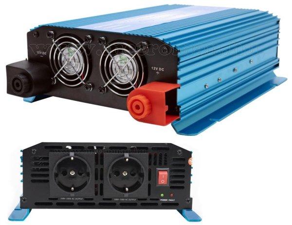 Feszültségátalakító, Szinusz inverter 12/230V 1000/2000 Watt SP1000W-12V
SINUS