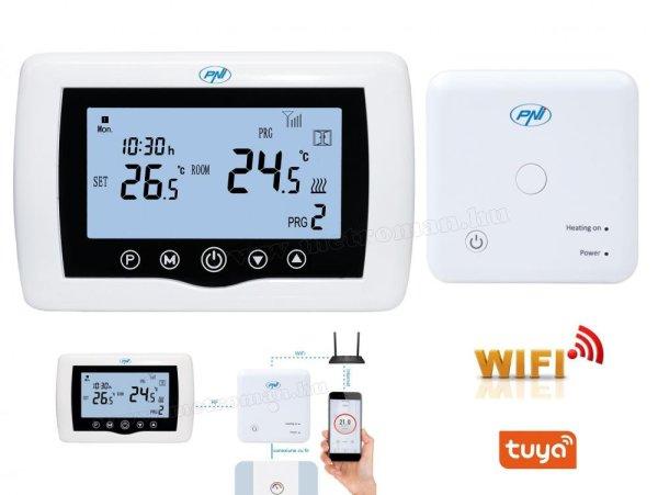 Intelligens vezeték nélküli Wifi okos termosztát MCT36-WIFI-RF1 TuyaSmart