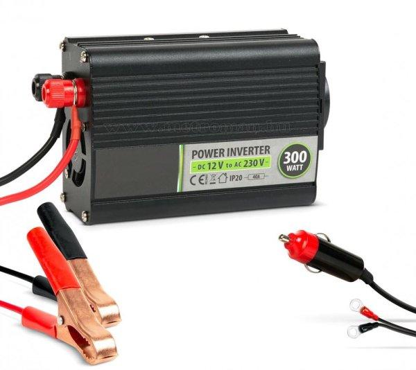 Feszültségátalakító inverter 12/230V 300 Watt M1023B