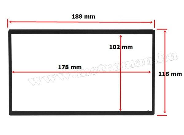 2DIN-es autórádió műanyag dísz keret Kínai multimédiás autórádiókhoz
M0701