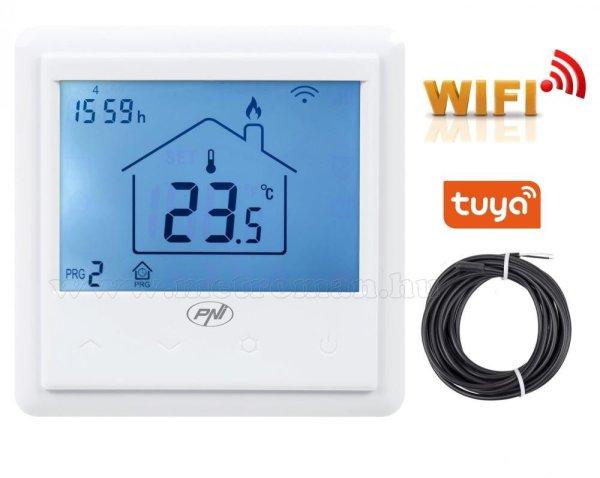 Intelligens Wifi okos termosztát Gázkazánhoz MCT25PW-WIFI TuyaSmart