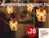 Karcsonyi elemes LED fnyfzr ajndkdobozokkal M8928
