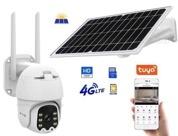 Napelemes 4G IP kamera, mobilnetes SIM kártyás kültéri biztonsági kamera
Connect C100-FHD Solar TuyaSmart