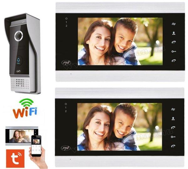  Wifi okos kaputelefon szett 2 db 7"-os LCD monitorral SafeHome PT720M-WIFI
TuyaSmart