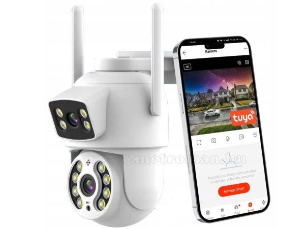 Vezeték nélküli Android iOS Wifi SD kártyás megfigyelőkamera MT332-DualCam
TuyaSmart 