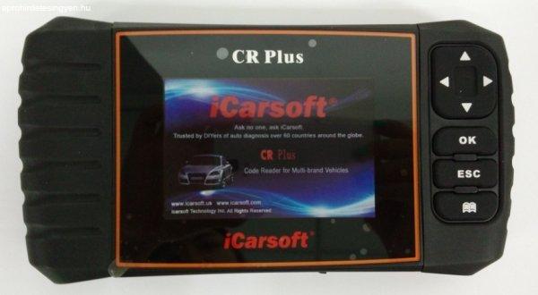 iCarsoft CR Plus ABS légzsák motor váltó szervíz intervallum kézifék
diagnosztika