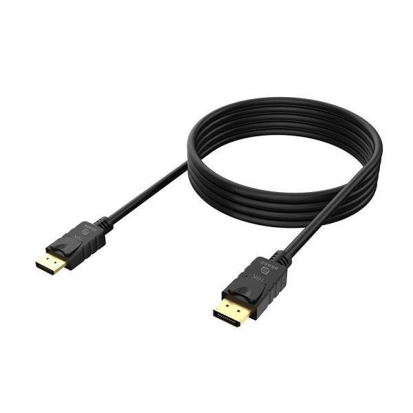 Akasa AK-CBDP27-20BK 16K DisplayPort to DisplayPort Cable 2m Black