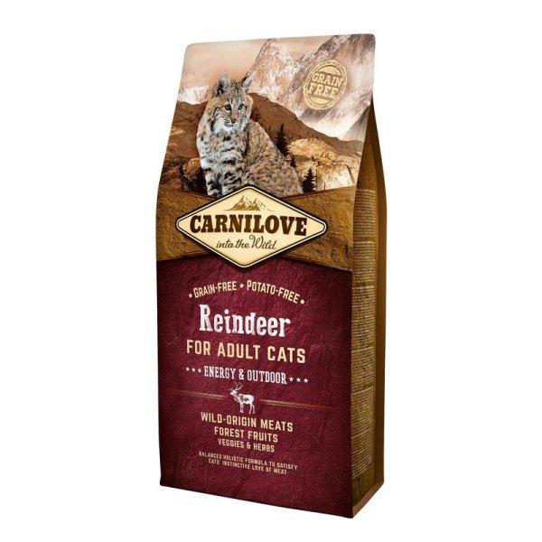 Carnilove Cat Adult Reindeer Energy & Outdoor- Rénszarvas Hússal 6kg