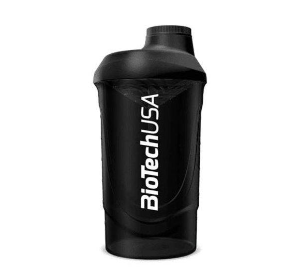 Keverőpalack Biotech Wave 600ml fekete-füst