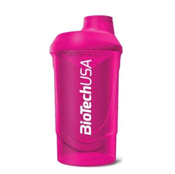 Keverőpalack Biotech Wave 600ml magenta