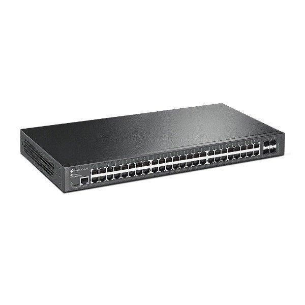 TP-LINK Switch 48x1000Mbps + 4xGigabit SFP + 2xkonzol port, Menedzselhető,
SG3452