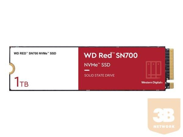 WD Red SSD SN700 NVMe 1TB M.2 2280 PCIe Gen3 8Gb/s internal drive for NAS
devices