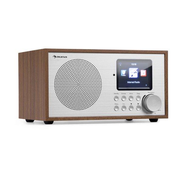 Auna Silver Star Mini, internet DAB+/FM rádió, WiFi, BT, DAB+/FM, tölgyfa