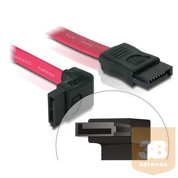 Delock 84249 SATA cable 30cm left/straight (balra fordított csatlakozó)