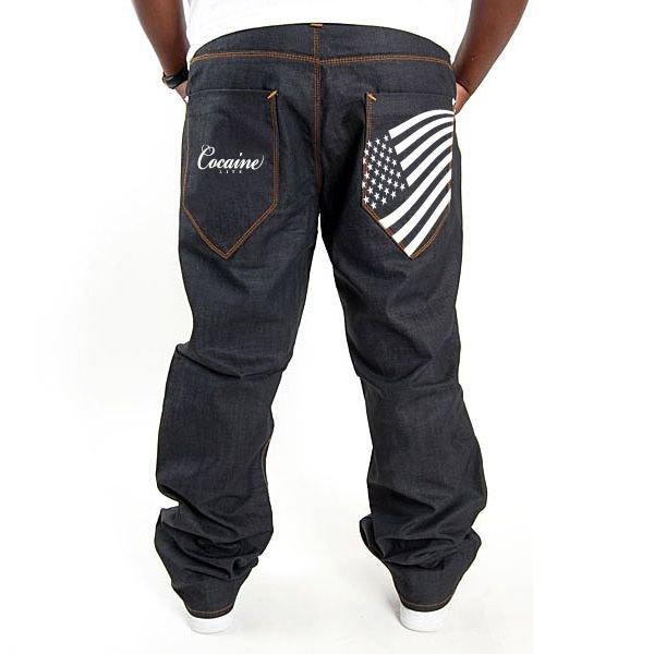 Cocaine Life Stars & Stripes Jeans Raw Denim