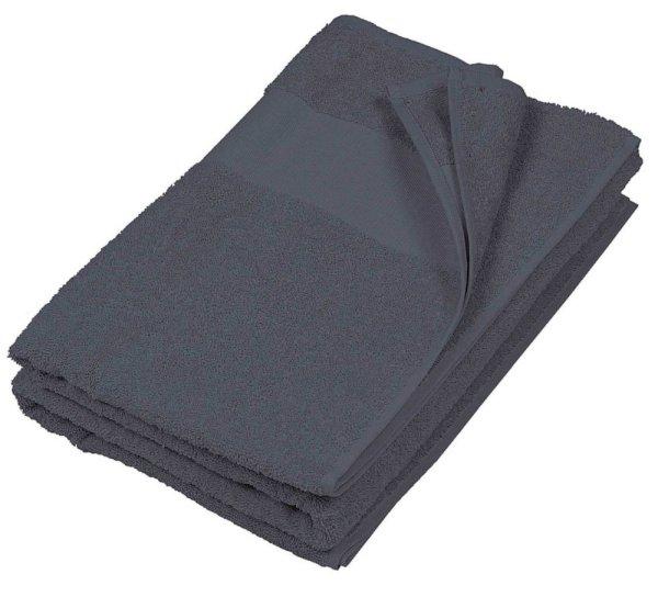 Uniszex pamut fürdő törölköző, Kariban KA113, Dark Grey-70X140