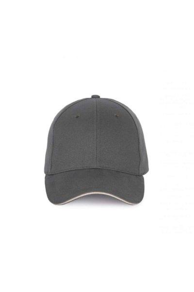 KP185 hat paneles baseball sapka szendvics ellenzővel K-UP, Dark Grey/Light
Grey-U