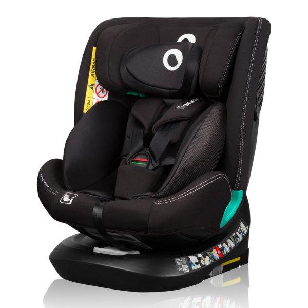 Lionelo Bastiaan One I-Size 360°-ban forgatható ISOFIX gyermekülés (40-150
cm) - Black Carbon