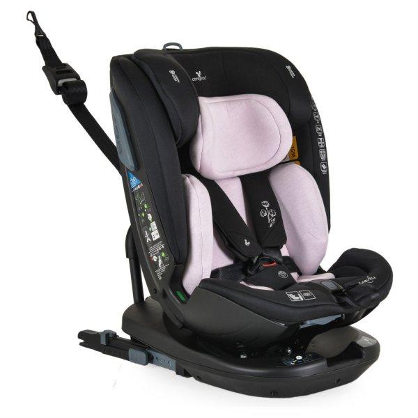 Cangaroo Gravity I-Size 360°-ban forgatható ISOFIX gyermekülés, SPS
oldalvédelemmel (40-150 cm) - Rózsaszín