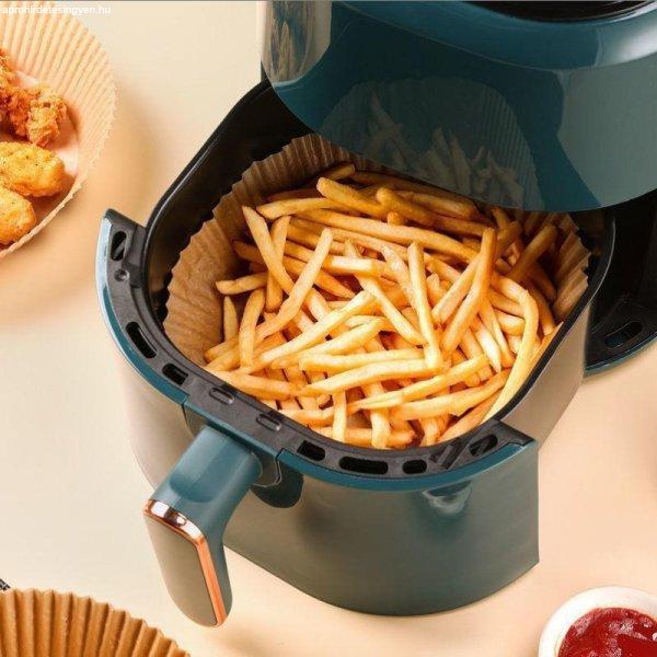 Air fryer sütőpapír, kör alakú, 16 cm, 50 db, forrólevegős sütőbe
használható sütőpapír