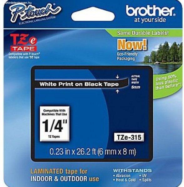 Brother TZe-315 6 mm széles 8 m hosszú szalagkazetta
