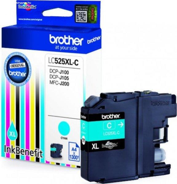 Brother LC525XLC Tintapatron Cyan 12,8 ml 1.300 oldal kapacitás