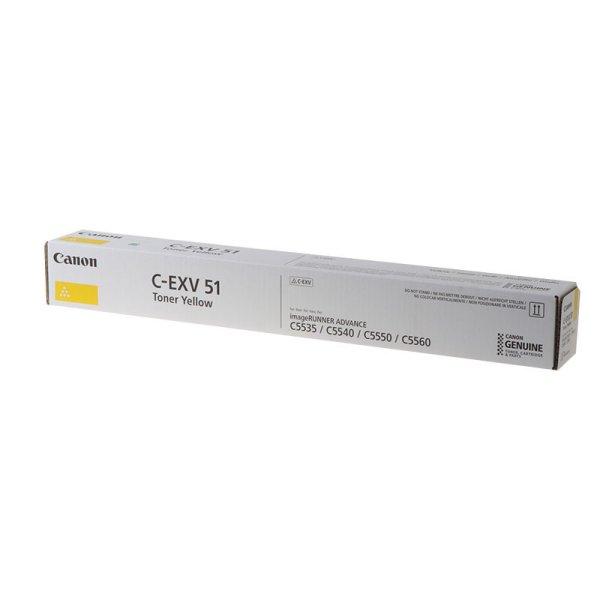 Canon C-EXV51 Toner Yellow 60.000 oldal kapacitás