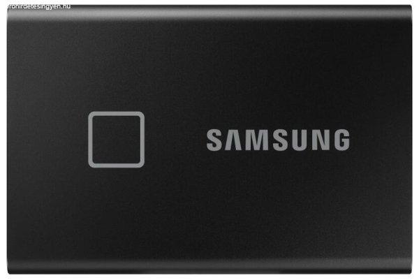 SAMSUNG SSD Külső, 2TB, T7 Touch, Fekete, USB 3.2