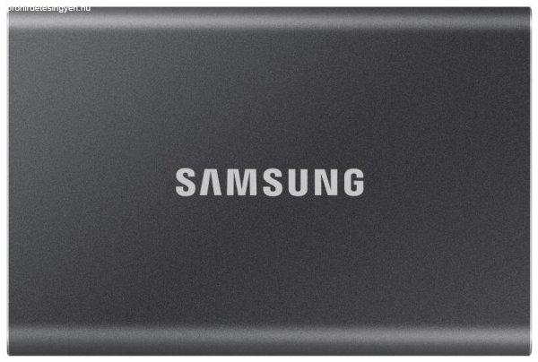 SAMSUNG SSD Külső, 500GB, T7, Titán Szürke, USB 3.2