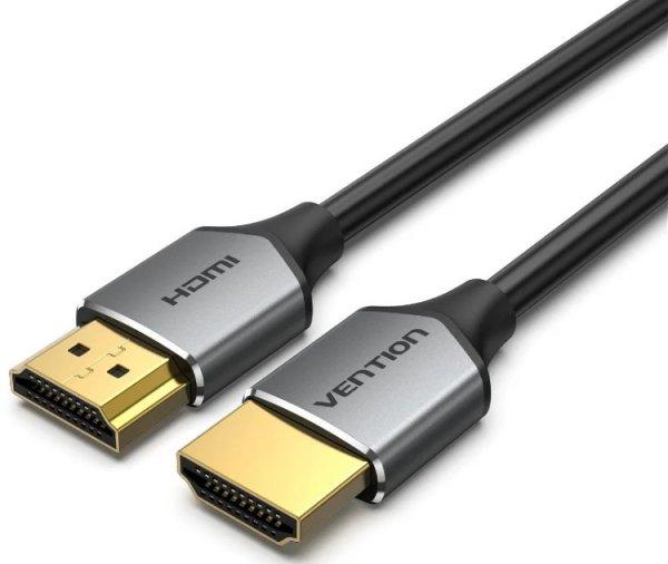 Vention HDMI/M -> HDMI/M, (ultravékony,szürke alu), 2m, kábel