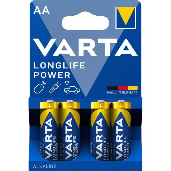 Elem AA ceruza LR06 Longlife Power 4 db/csomag, Varta