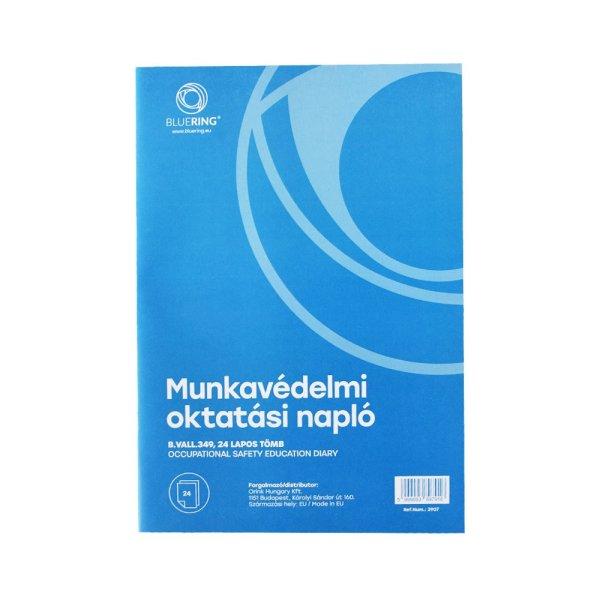 Munkavédelmi oktatási napló 24lapos A4, álló B.VALL.349 Bluering®