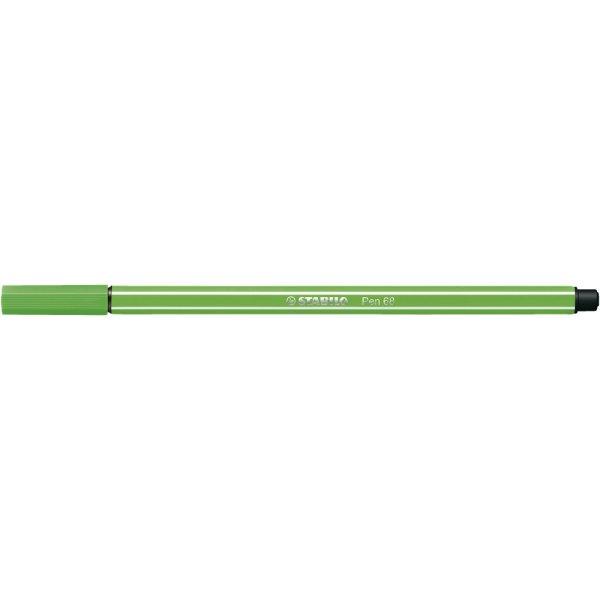 Rostirón, filctoll 1mm, M STABILO Pen 68 világoszöld