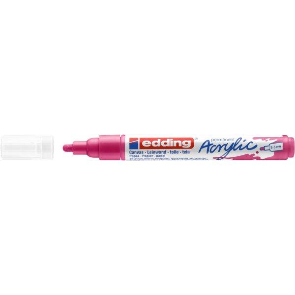 Akril marker 2-3mm, Edding 5100 magenta