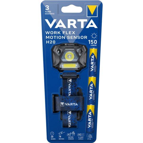 Fejlámpa H20 work flex motion sensor Varta