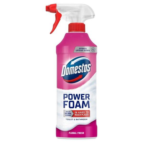 WC és fürdőszoba tisztító hab 435 ml Domestos Power Foam Floral Fresh