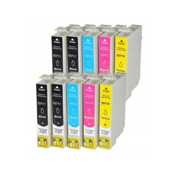 Premium Epson T0715 BKCMY (T0711*4, T0712*2, T0713*2, T0714*2) Utángyártott
Tintapatron Multipack