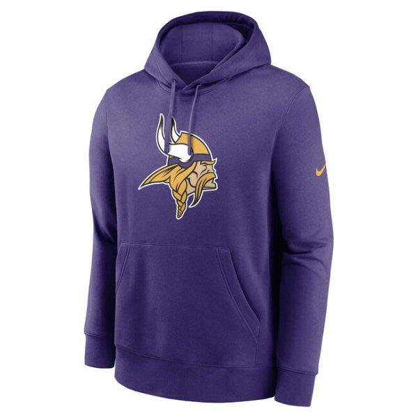 Nike Men's NFL Minnesota Vikings Nike Club Fleece Pullover Hoodie purple