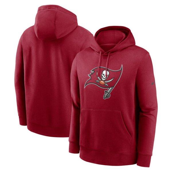 Nike Men's NFL Tampa Bay Buccaneers Nike Club Fleece Pullover Hoodie red