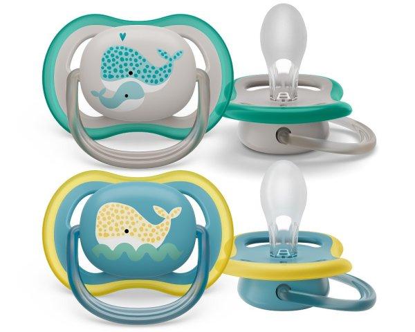 Philips AVENT SCF085/34 Ultra air játszócumi18hó+ (bálna), 2 db