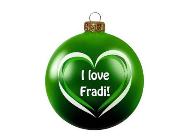 I love Fradi! karácsonyi dísz 8cm