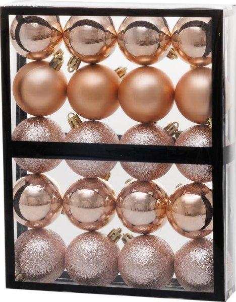 Ball MagicHome Christmas, 20 db, Pink Gold, Christmas, 5 cm