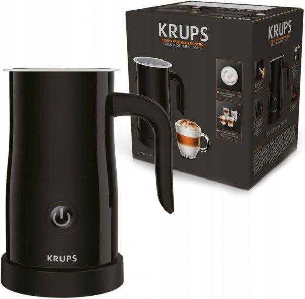 Krups XL100810 fekete automata, elektromos tejhabosító, 500W 600 ml
űrtartalmú tejforraló (300 ml melegítés, 150 ml habosítás) 