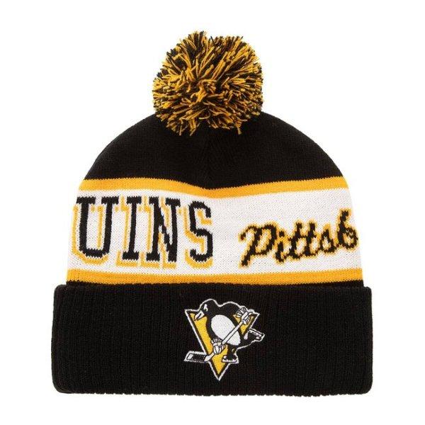 Mitchell & Ness NHL Block Sweep Pom Knit Pittsburgh Penguins black