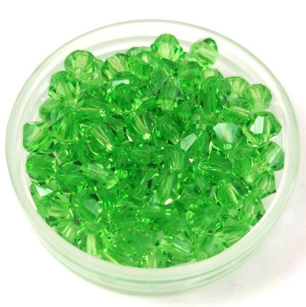 Preciosa bicone gyöngy - Peridot - 4mm
