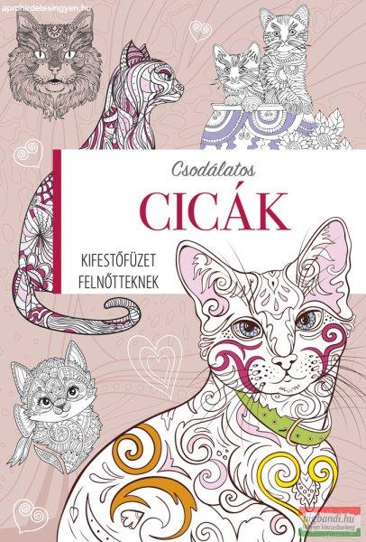 Kifestőfüzet felnőtteknek - Csodálatos cicák 