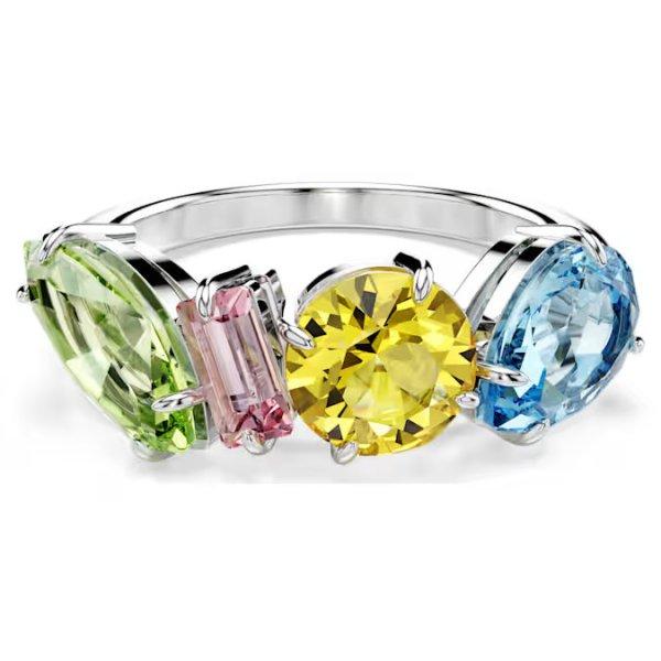 Swarovski Gyűrű színes kristályokkal Gema 570894 58 mm